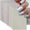 10 Farben 3D Laser French Nails Nagelsticker Französisch Nagelaufkleber Nagelfolie Selbstklebend French Tip Nail Sticker Bronzierende Feine Linie Nagel Stickers Nageldesign Aufkleber Nägel Zubehör