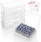 YUXIANLB 4Stück Spielkarten Box aus PP Leere Kartenbox mit Deckel Karten Aufbewahrungsbox für Sammelkarten Bankkarten Visitenkarten Spielkartens Transparente Plastikkartenbox Leere Spielkarten Etui