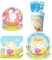 70PCS Easter Themed Tableware, Easter Party Tableware Set, Rabbit Themed Party Tableware, Includes Plates Cups Napkins for 10 People