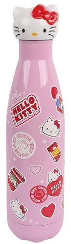 Hello Kitty Stahlflasche, Flasche, Thermoskanne, rosa 500ml