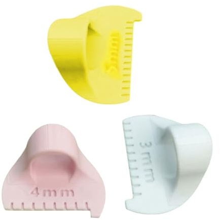 3 pezzi di set professionale di righelli per trapuntatura da cucito, modelli di cucito, aiuto per patchwork a mano, punteggio per cucito manuale per la misurazione dei tessuti