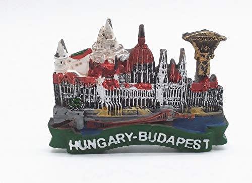 Budapest Hungary 3D Fridge Magnet Tourist Souvenir Gift, Home & Kitchen Decoration Magnetic Sticker Budapest Hungary Refrigerator Magnet Collection