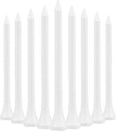 83mm 3 1/4 White Wooden Golf Tees Large Big Tee Pegs Biodegradable XL Pack of 100