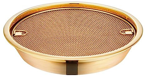 UGCER Stainless Steel Baking Sheet with Cooling Rack, Mesh Colander Wire Grill Tray, Easy Clean, for Cooking/Baking/Cooling,Gold