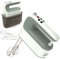 Yomelo Digital Hand Mixer, Electric Whisk, Hand Whisk Electric with 9 Speeds, Snap-On Storage Case, Touch Button, Turbo Boost, 5x Stainless Steel Accessories (Silver White)