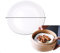 Soulnioi Weißer Dessertteller in Wellenform, Keramikteller für Dim Sum Dampfgarer, kleine Servierteller (12 cm)