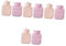 minkissy 4 Sätze Wärmflasche Federsiphonklemme Kuh Glaskrug Handwärmer wärmepack burn tragbares Heizkissen Füße wärmer Heißwasserbeutel Winter Thermosflasche Thermosset Kind gestrickt Rosa