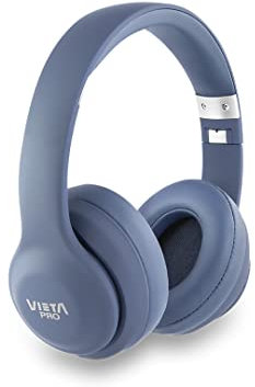 Vieta Pro Auricular Diadema #Swing, Bluetooth 5.0, Micrófono Integrado, Entrada Aux-in, función Vocie Assistant y 20 Horas de autonomía. Diadema Ajustable, Color Azul.