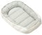 Medi Partners Babynest Nestchen für Neugeborene - 100x60x15 Babynestchen Baby zweiseitg Nest Bett 100% Baumwolle Waffel Kuschelnest tragbar (Kariert mit olivfarbenem Waffel)