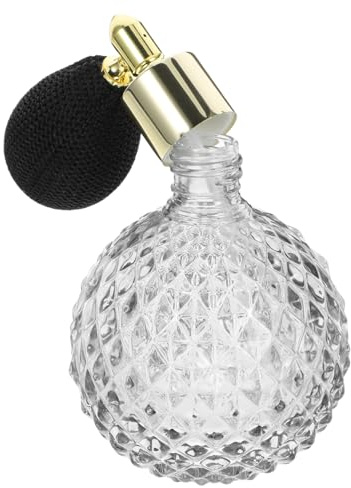 SKISUNO 100ml Glasaufbewahrungsflasche mit Dichtem Verschluss und Auslaufsicherem Design Nachfüllbare Sprühflasche für Reise und Parfüm