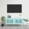 Woonisher Meuble TV Vert Menthe 105x35x50 cm Acier Ensemble Meuble TV et Table Basse