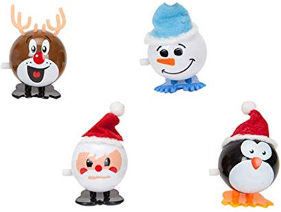 7cm Wind Up Christmas Character Neuheit-Spielzeug - Stocking Fillers (4)