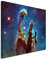 Paul Sinus Art Fotoleinwand 90x60cm Künstlerische Fotografie – Leuchtende Galaxie auf Leinwand exklusives Wandbild moderne Fotografie für ihre Wand in vielen Größen