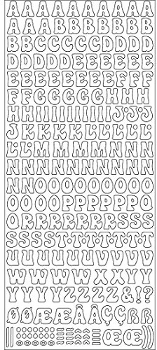 Sticker- Alphabet Großbuchstaben -gold-