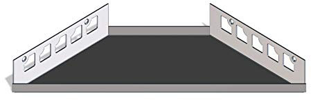 Karl Dahm 1x befliesbare Duschablage zum Einfliesen 130 x 380 x 175mm (Trapez) I Duschablage ohne Bohren I Duschablage Edelstahl – Art. 12685