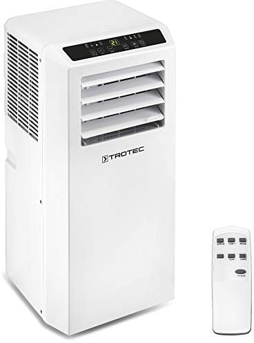 TROTEC Aire Acondicionado Portátil Pac 2010 SH, 4 en 1: Refrigeración, Calefacción, Ventilación y Deshumidificación, Termostato, para Habitaciones de hasta 26m²
