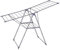 Aiaoi Wäscheständer, Wäscheständer Klappbar Zwei Schichten Rostfreier Stahl rutschfest (grau, 3 Spezifikationen) (Color : Gray, Size : L)