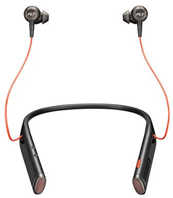 Plantronics Voyager 6200 UC Bluetooth Stereo Headset, Neckband, Dynamic Mute, Active Noise Cancelling