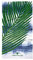 TOM TAILOR 0110370 Strand- und Liegetuch Velours Palm Leaves 1x 85x160 cm ocean blue