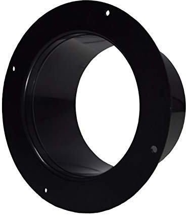 AZITICY Plastic Flange Ventilation Pipe Connector Wall Air Tube Hose Flange Adapter for Duct Fan Kitchen Air Vent Exhaust Ventilator Range Hood (Model A / 150mm)