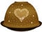 Nordic Light Tealight Candle Holder, Set of Shade & Plate, Heart Table Centerpiece, Home Decor Accessories-Porcelain-One Size-Cut Out Design, Ceramic, White Patterned