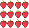 STOBOK 25Pcs Licht Up Erdbeere Brosche Blinkt Blinkt LED Körper Licht Revers Pins Obst Abzeichen Kragen Pin Schmuck für Kleidung Taschen Jacken Hut Party Favors