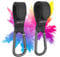 KNECKES Stabiler Kinderwagenhaken/Stroller Hooks (2er Set Tragkraft 40 kg) Klettverschluss (Metal Karabiner)