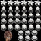 36 Stück Haarklammer, Haarschmuck für Hochzeit und Party, Blumen Curlies Haarspiralen Haarspinnen Mit Perlen Strass, Klein für Braut Mädchen Abschlussball