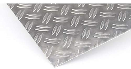 Aluminium Sheet Duet 2.5/4 mm Checker Plate Aluminium Cut Fine Sheet Selectable Size Possible 500 x 800 mm