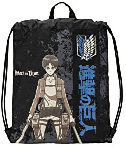 COMIX Attack on Titan COULISSE BACKPACK Anschluss der Riesenhandschuhe ANIME, Schwarz, Taglia unica, Casual