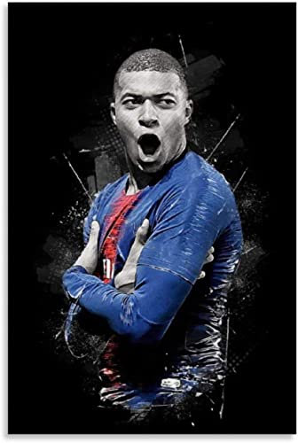Holz Puzzle 1000 Teile Kylian Mbappe Puzzles für Erwachsene und Kinder anspruchsvoll 1000 Piece 29.5x19.6inch(75x50cm) Kein Rahmen