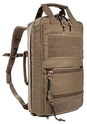 Tasmanian Tiger TT Survival Pack 16L Taktischer Flucht-Rucksack, Daypack, Wander-Rucksack mit Regen-Hülle und Organizer Pouches, Coyote Brown