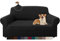 Granbest Stilvolle Rhombus Dicke Sofabezug 2 Sitzer Elastische Modestoffe Couchbezug Loveseat Sofaschutz für Kinder Haustiere Wohnzimmer (2 Sitzer, Schwarz)