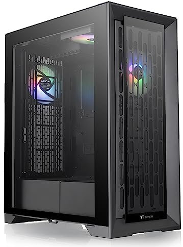 Thermaltake CTE T500 TG ARGB E-ATX Full Tower with Centralized Thermal Efficiency Design; 3x140mm CT140 ARGB Fans Pre-Installed; Tempered Glass Front & Side Panel; CA-1X8-00F1WN-01; White