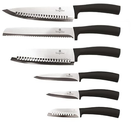 Berlingerhaus Messer Set Edelstahl 6 Stcs Black Silver Collection BH-2478