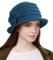 Comilaka Berretto Donna Cappello Classico Invernale con Visiera Fiori Beret Elegante Lana Cappello