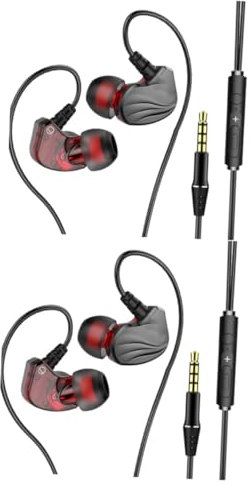 BESTonZON 2 Piezas subwoofer subwofer Gaming Earbuds Gaming Headphones Gaming Headset Earphones Wired Headphones with Microphone Estéreo sobre la Oreja Auricular para los