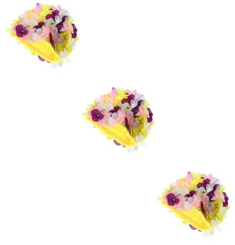 Kisangel Gorro De Natación Floral De Moda para Mujer Reversible Diseño De Flores 3 Unidades