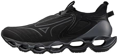 Mizuno Men's Wave Prophecy 14 Running Shoe | Neutral Road-Trail Runner | Black-Dark Shadow | US Mens 11