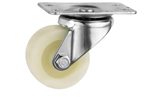 4 Stücke 1,5/2/2,5/3 Zoll Fettrad Seitenbremse Flache Kardan Industrierolle for Möbel Elektrogeräte Regale Karren(Universal,1.5 Inch)