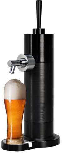 NJDQFA Schwarz,Bierzapfanlage,Perfect Draft Zapfanlage,Mini-Zapfanlage Bierschaummaschine Für Geschenk Mann Geburtstag Bier Geschenk