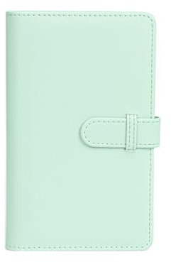 Fotoalbum mit 108 Taschen, kompatibel mit Fujifilm Instax Mini LiPlay 99 12 11 evo 40 90 70 50S 26 25 9 8+ 8 7S Kamera, Mini-Fotoalbum für 54 x 86 mm (2,1 x 3,4) Bilder (Minzgrün)