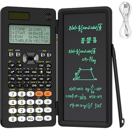 ROATEE 991ES MAX Wissenschaftlicher Taschenrechner, 417 Rechenfunktionen, 4-zeiliges Display, übersichtliches Display, wiederaufladbar, geeignet für Studenten, Professoren, Wissenschaftler