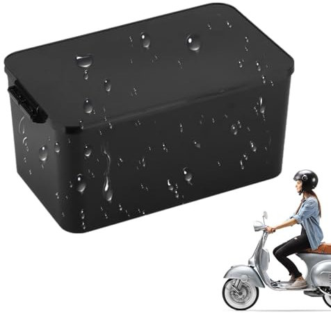 Mallette de Rangement pour Batterie de Scooter, boîte de Batterie pour Moto électrique,Boîtier de Batterie de Moto étanche | Boîte sèche de Stockage de Batterie avec Conception à Pression réglable