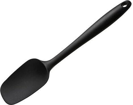 Wiltshire Silicone Spatula, Spoonula, Dough Scraper, Heat-Resistant Utensil, Non-Stick, Non-Scratch, Midnight Black, 27.2x6.2x1.5cm