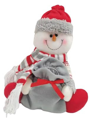 Weihnachtsfigur, Stofftier, DIY, Heimdekoration, Schneemann-Figur, Puppe für Wohnung, Theke, Tisch, Neujahrsparty-Geschenke