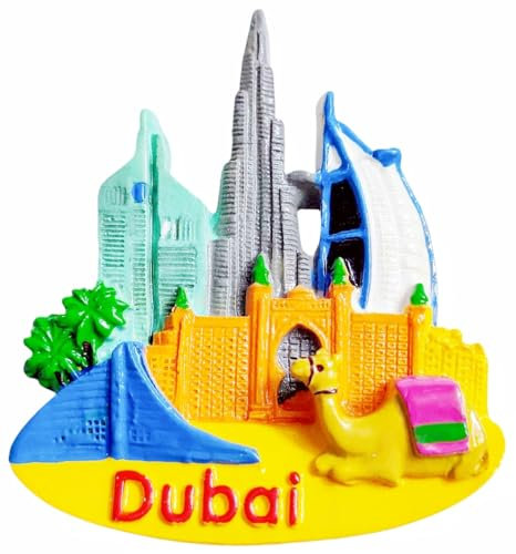 Dubai Tourist Souvenir 3D Refrigerator Magnet Fridge Decoration Magnet
