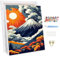 MXJSUA Monte Fuji Pintura por Números 30x40 cm con Marco - Kit de Pintura DIY para Adultos, Lienzo Preestirado con Pinturas Acrílicas y Pinceles, Decoración de Pared Artística
