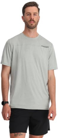 Spyder ARC SS Crew, Men's, Pewter, M