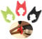 Mabor 3Pcs Spoon Holder for Pot, Silicone Spoon Pot Pan Holder, Spoon Rest for Cooking, Silicone Pot Clip Spoon Rest, Heat Resistance Non-Slip Cute Mini Stove Top Spatula Holder